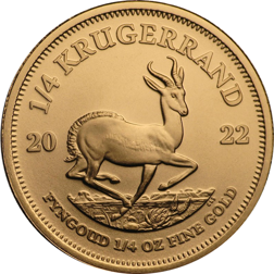 2022 South African Krugerrand 1/4oz Gold Coin
