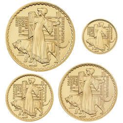 Pre-Owned 2001 UK Britannia Proof Gold 4-Coin Collection