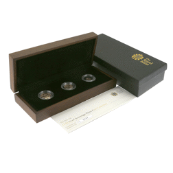 Pre-Owned 2011 UK Full, Half, and Quarter Sovereign Proof Gold 3-Coin Collection