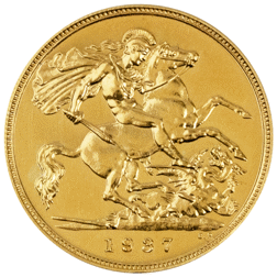 Pre-Owned 1937 George VI Half Sovereign Proof Design Gold Coin