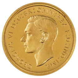 Pre-Owned 1937 George VI Half Sovereign Proof Design Gold Coin