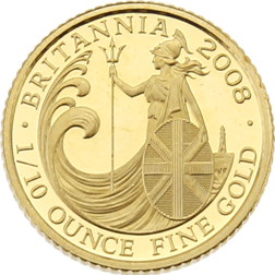 Pre-Owned 2008 UK Britannia 1/10oz Proof Design Gold Coin