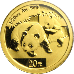 Pre-Owned 2008 Chinese Panda 1/20oz Gold Coin