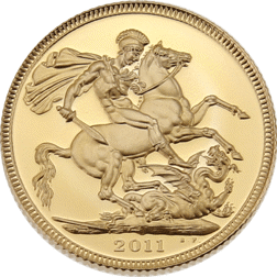 Pre-Owned 2011 UK Full Sovereign Proof Gold Coin - Missing Outer Box