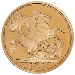 Pre-Owned 2018 UK Full Sovereign Proof Gold Coin - Missing Outer Box