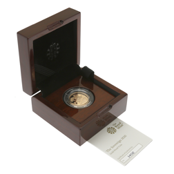 Pre-Owned 2020 UK Full Sovereign Gold Proof Coin - Missing Outer Box