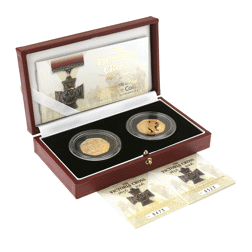 Pre-Owned 2006 UK The Victoria Cross Gold Proof 50p 2-Coin Set