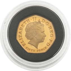 Pre-Owned 2014 UK Glasgow Commonwealth Games 50p Gold Proof Coin