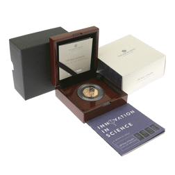 Pre-Owned 2021 UK 100 Years of Insulin 50p Proof Gold Proof Coin