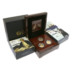 Pre-Owned 2018 - 2020 UK 250th Anniversary of Captain James Cook £2 Gold Proof 3-Coin Set