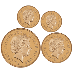 Pre-Owned 1998 UK Sovereign Proof Gold 4-Coin Set
