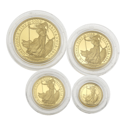 Pre-Owned 1996 UK Britannia Gold Proof 4-Coin Set
