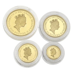 Pre-Owned 1996 UK Britannia Gold Proof 4-Coin Set