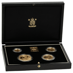 Pre-Owned 1996 UK Britannia Proof Gold 4-Coin Set