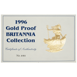 Pre-Owned 1996 UK Britannia Proof Gold 4-Coin Set