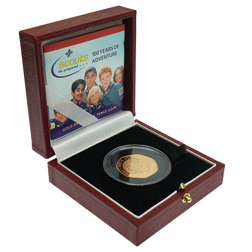 Pre-Owned 2007 UK Scouts - 100 Years of Adventure Gold Proof 50p Coin