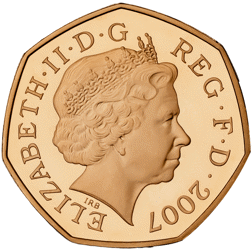 Pre-Owned 2007 UK Scouts - 100 Years of Adventure Proof Gold 50p Coin