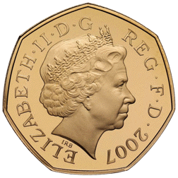 Pre-Owned 2007 UK Scouts - 100 Years of Adventure Gold Proof 50p Coin