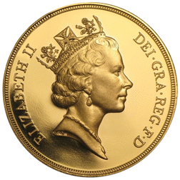 Pre-Owned 1990 UK Full Sovereign Proof Design Gold Coin