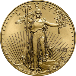 Pre-Owned 2021 USA Type II Eagle 1oz Gold Coin