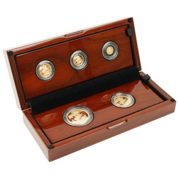 Pre-Owned 2015 UK Sovereign 'Fifth Portrait' Proof Gold 5-Coin Collection - Missing Outer Box