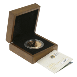 Pre-Owned 2011 UK Quintuple Sovereign £5 Brilliant Uncirculated Gold Coin - Missing Outer Box