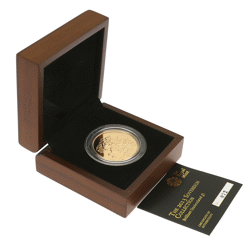 Pre-Owned 2013 UK Brilliant Uncirculated £5 Sovereign Gold Coin - Missing Outer Box