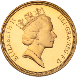 Pre-Owned 1986 UK Full Sovereign Proof Design Gold Coin