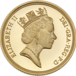 Pre-Owned 1993 UK Full Sovereign Proof Design Gold Coin