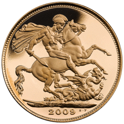 Pre-Owned 2009 UK Full Sovereign Proof Gold Coin