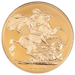 Pre-Owned 2010 UK Full Sovereign Proof Gold Coin