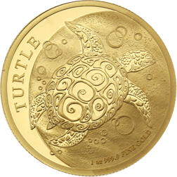 Pre-Owned Niue Hawksbill Turtle 1oz Gold Coin - Mixed Dates