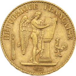 Pre-Owned 1894 French 20 Franc Lucky Angel Gold Coin | Out Of Stock
