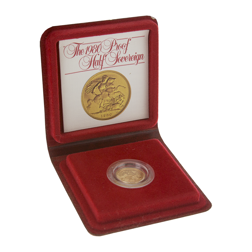 Pre-Owned 1980 UK Half Sovereign Proof Gold Coin