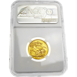 Pre-Owned 1913 UK Full Sovereign Gold Coin NGC Graded AU 58 - 4866489-006
