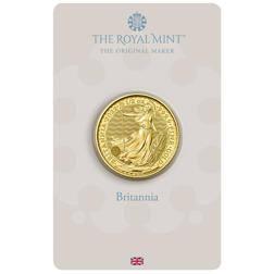 Pre-Owned 2022 UK Britannia 1/2oz Gold Coin - Carded