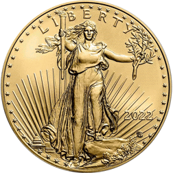 Pre-Owned USA Eagle Type II 1/4oz Gold Coin - Mixed Dates
