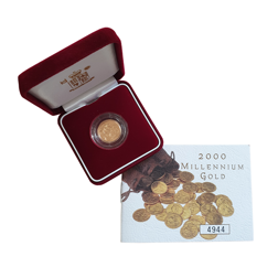 Pre-Owned 2000 UK Half Sovereign Gold Proof Coin