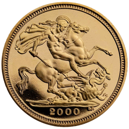 Pre-Owned 2000 UK Half Sovereign Proof Gold Coin