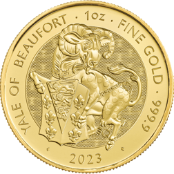2023 UK Tudor Beasts 'Yale of Beaufort' 1oz Gold Coin