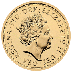 Pre-Owned 2015 Prince George Royal Birthday Full Sovereign Brilliant Uncirculated Gold Coin