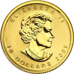 Pre-Owned Canadian Maple 1/4oz Gold Coin - Mixed Dates