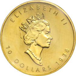 Pre-Owned Canadian Maple 1/4oz Gold Coin - Mixed Dates