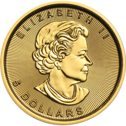 Pre-Owned Canadian Maple 1/10oz Gold Coin - Mixed Dates