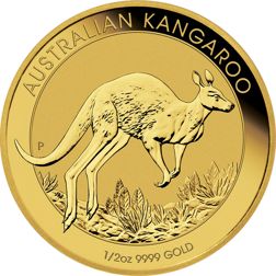 Pre-Owned Australian Kangaroo 1/2oz Gold Coin - Mixed Dates