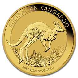 Pre-Owned Australian Kangaroo 1/2oz Gold Coin - Mixed Dates