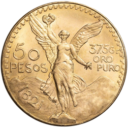 Pre-Owned Mexican 50 Peso Gold Coin - Mixed Dates