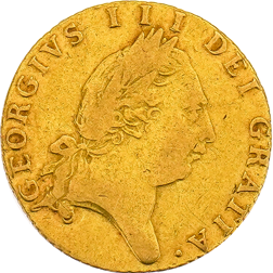 Pre-Owned 1790 UK George III Spade Half Guinea Gold Coin