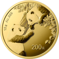 2023 Chinese Panda 15g Gold Coin
