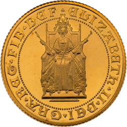 Pre-Owned 1989 UK 500th Anniversary Full Sovereign Proof Design Gold Coin